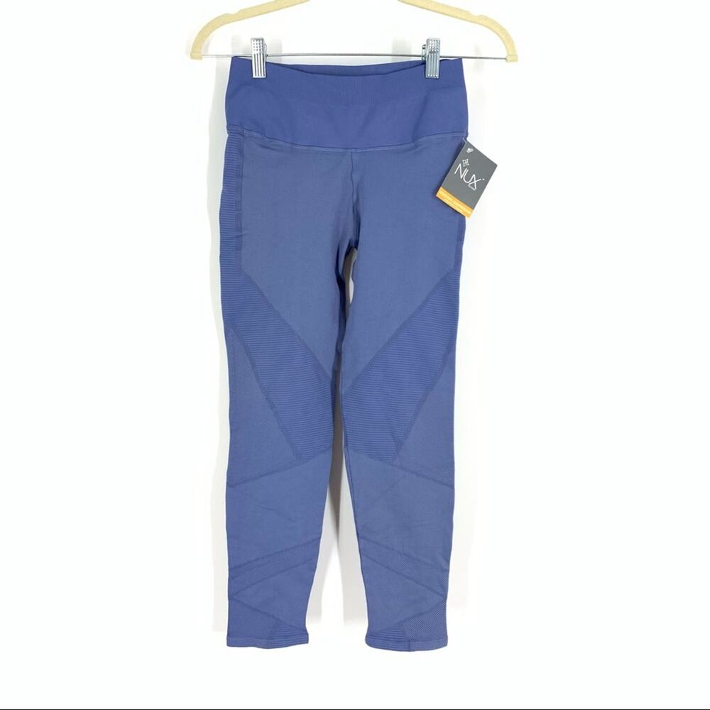 NUX Large Compression Leggings Periwinkle‎ Blue Women's Large NWT